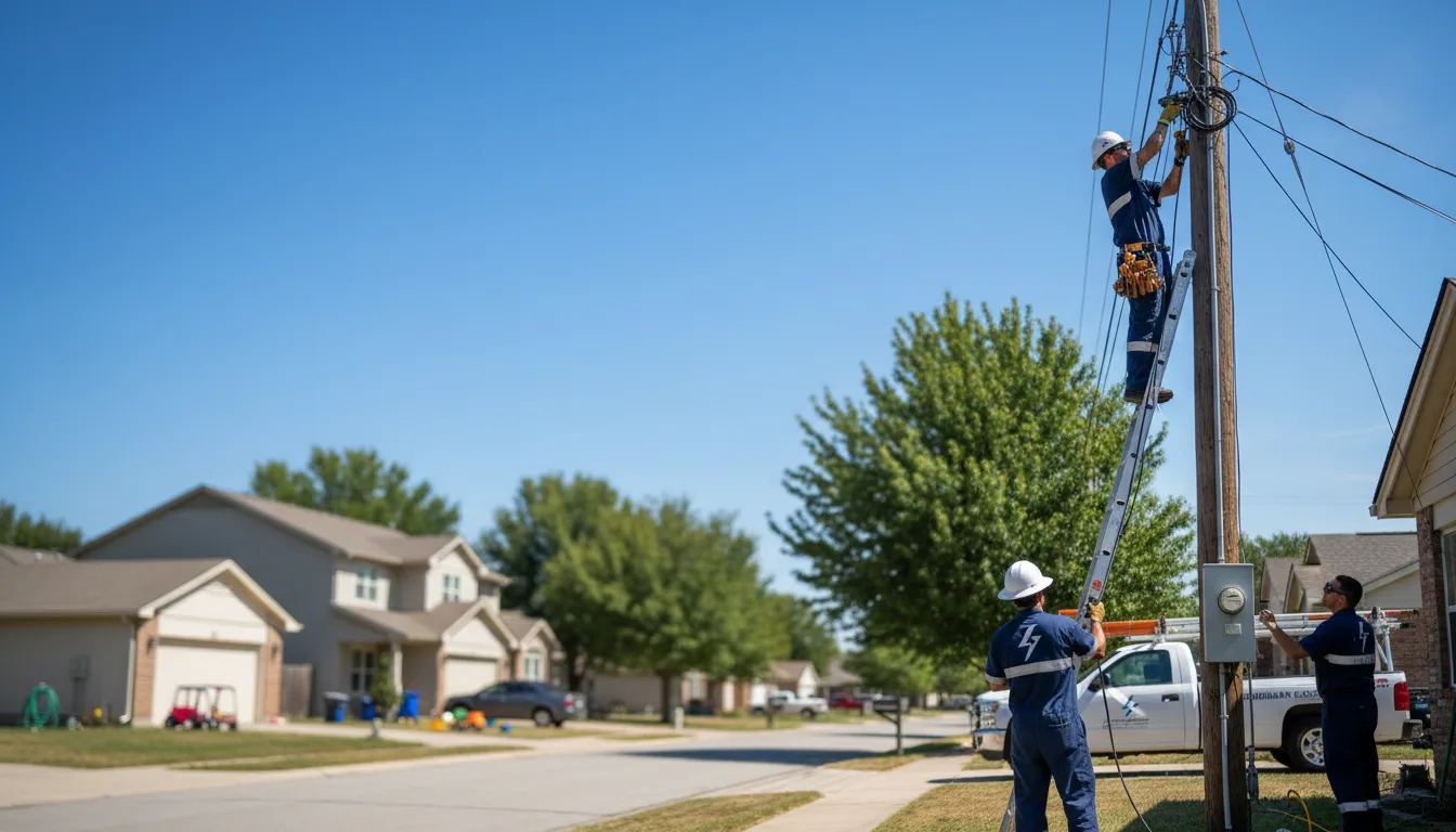 Residential electrician providing installation services in Moundridge, KS